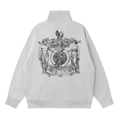 Adam & Eve Quarter-Zip - Light Grey/Flower Grey