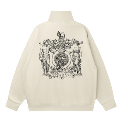 Adam & Eve Quarter-Zip - Light Grey/Flower Grey
